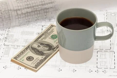 Architectural project plan Stock Photos