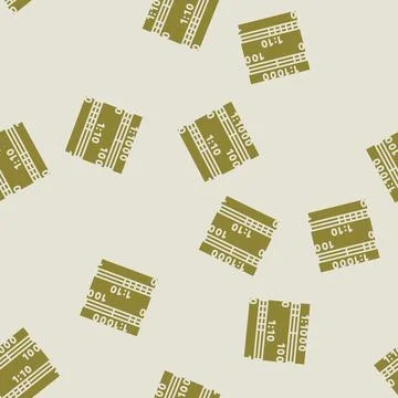 Architectural scale drafter glyph seamless pattern Illustrazione stock