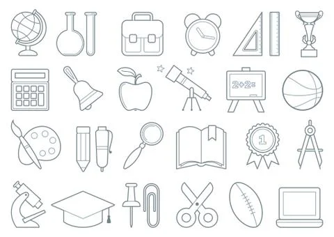 Architectural sights of different countries Stock Illustration