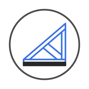 Architectural structural construction blueprint symbol illustration technic.. Stock Illustration