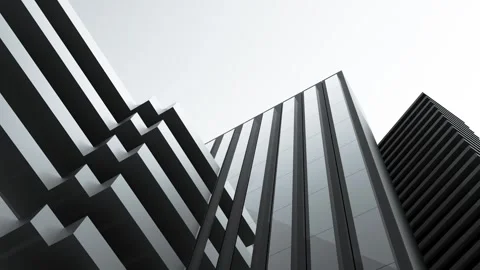 Architectural structure, industrial construction, building,animation.3D render Stock Footage 270155037