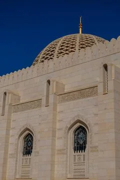 Architectural structure in the oriental style of the mosque Stock Photos