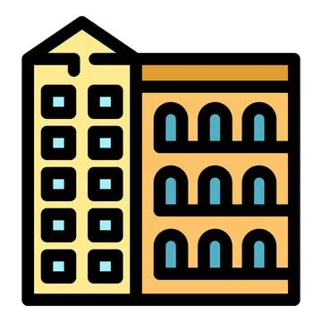 Architectural styles blending modern and ancient influences, showcasing the e Ilustración de archivo