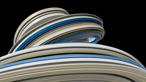 Architectural Twist Wave Form Stock Illustration