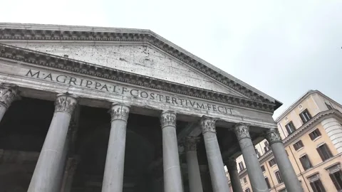 Architectural Upshot of the Pantheon Stock Footage 273177234