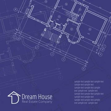Architectural vector background Stock Illustration