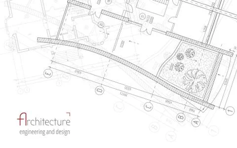 Architectural vector background Stock Illustration