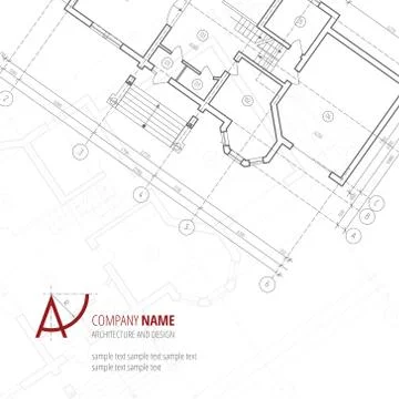 Architectural vector background Stock Illustration