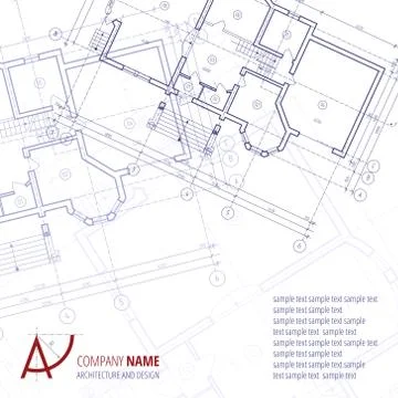 Architectural vector background Stock Illustration