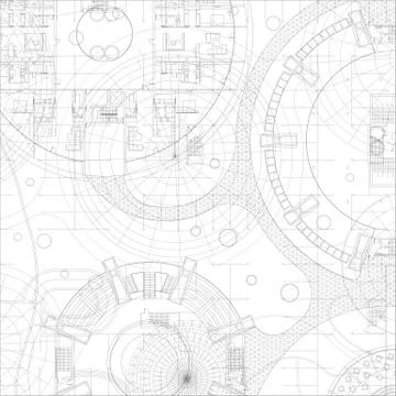 Architectural vector blueprint. Stock Illustration