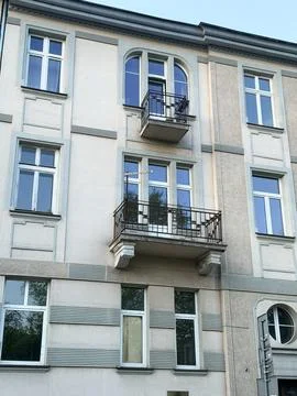 Architectural view of a building with a balcony, Stock Photos