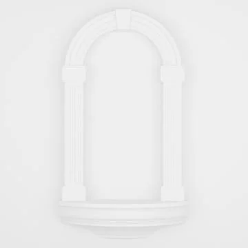 Architectural white niche Stock Illustration