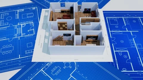 Architecture 3D animation Video stock 325878864
