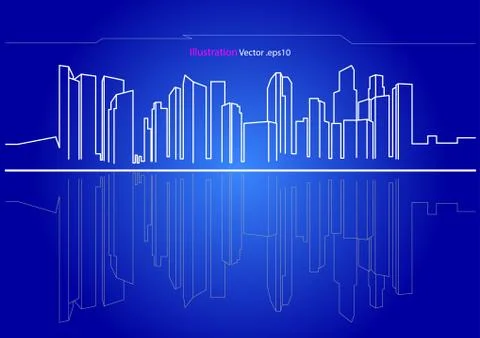 Architecture abstract, 3d illustration Stock Illustration