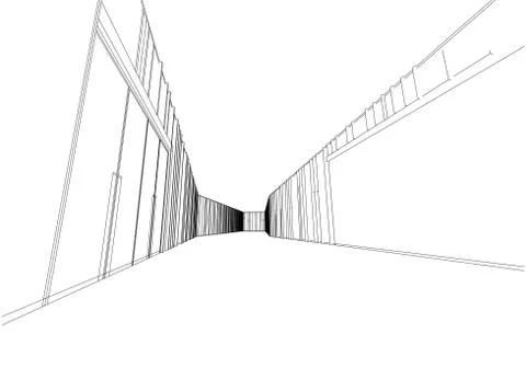 Architecture abstract, 3d illustration 스톡 일러스트