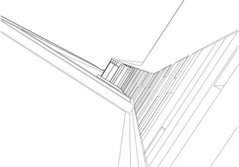 Architecture abstract, 3d illustration Ilustración de archivo