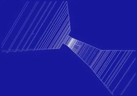 Architecture abstract, 3d illustration Stock Illustration
