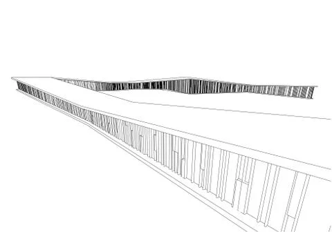 Architecture abstract, 3d illustration Stock Illustration