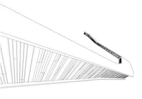 Architecture abstract, 3d illustration 스톡 일러스트