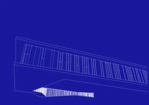 Architecture abstract, 3d illustration 스톡 일러스트
