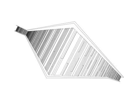 Architecture abstract, 3d illustration 스톡 일러스트