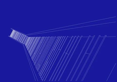Architecture abstract, 3d illustration Stock Illustration