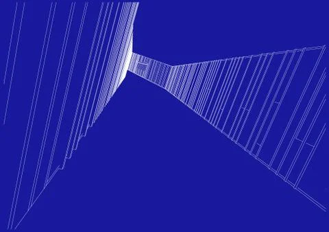 Architecture abstract, 3d illustration Stock Illustration
