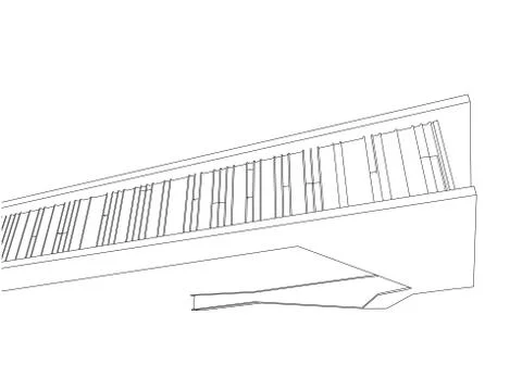 Architecture abstract, 3d illustration Stock Illustration