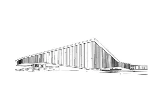 Architecture abstract, 3d illustration Stock Illustration