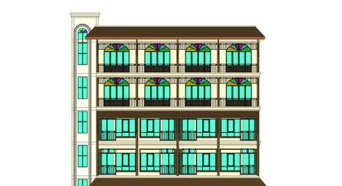 Architecture abstract, 3d illustration vector 스톡 일러스트