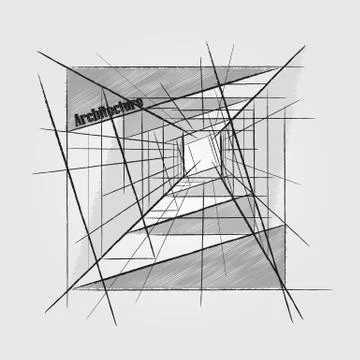 Architecture abstract image Stock Illustration