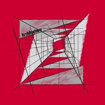 Architecture abstract image Stock Illustration