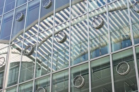 Architecture with abstract reflections Stock Photos