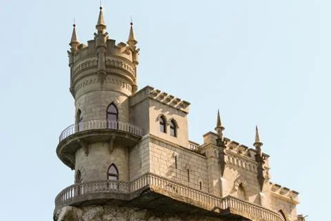 Architecture of the Ancient Castle. Stock Photos