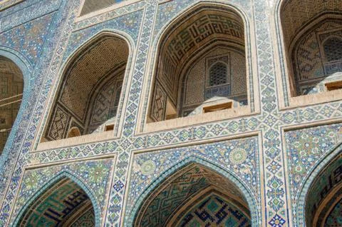 The architecture of ancient Samarkand Stock Photos