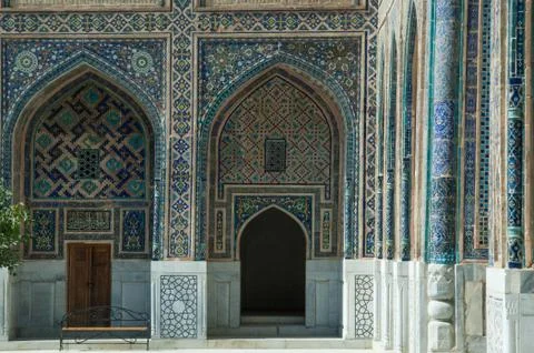 The architecture of ancient Samarkand Stock Photos