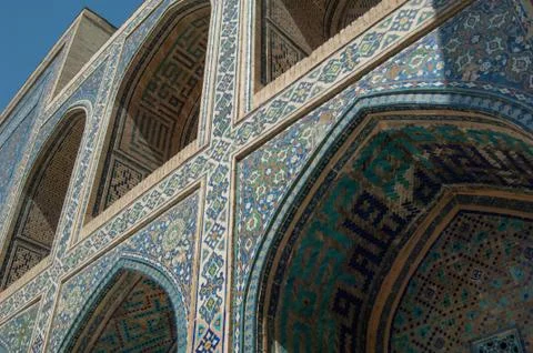 The architecture of ancient Samarkand Foto stock