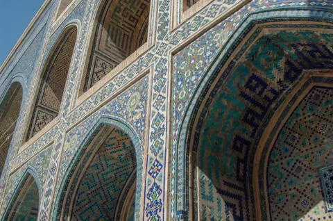 The architecture of ancient Samarkand Stock Photos