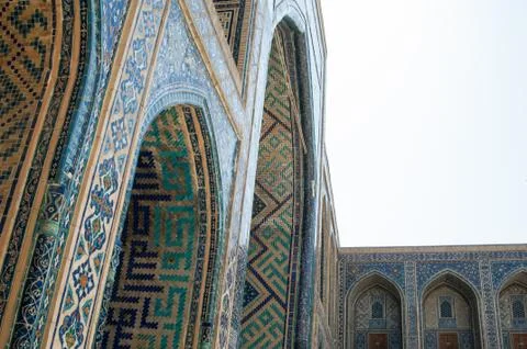 The architecture of ancient Samarkand Stock Photos