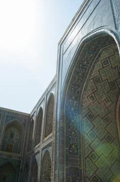 The architecture of ancient Samarkand Stock Photos