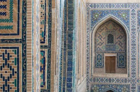 The architecture of ancient Samarkand Stock Photos