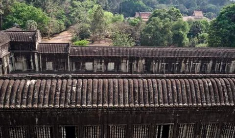 Architecture of ancient temple complex Angkor, Siem Reap 스톡 사진