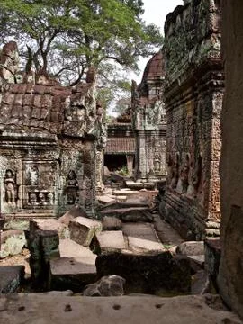 Architecture of ancient temple complex Angkor, Siem Reap Stock-Fotos