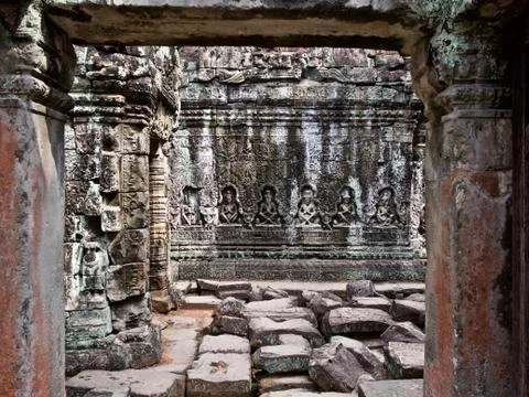 Architecture of ancient temple complex Angkor, Siem Reap Stock-Fotos