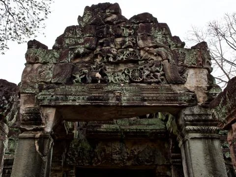 Architecture of ancient temple complex Angkor, Siem Reap 写真素材