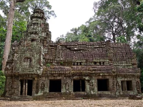 Architecture of ancient temple complex Angkor, Siem Reap 스톡 사진
