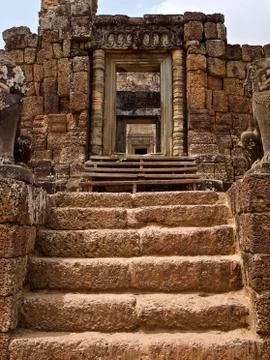 Architecture of ancient temple complex Angkor, Siem Reap Stock Photos