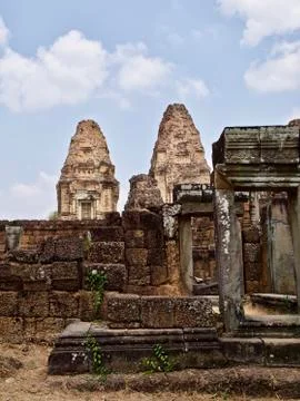 Architecture of ancient temple complex Angkor, Siem Reap 写真素材