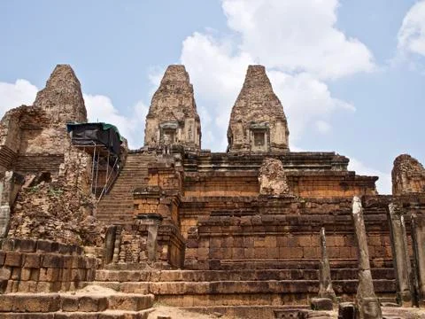 Architecture of ancient temple complex Angkor, Siem Reap Stock-Fotos