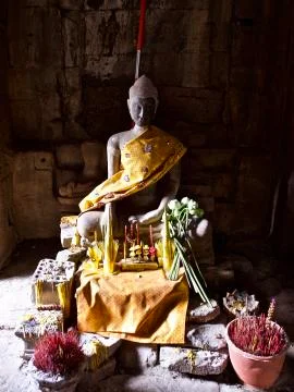 Architecture of ancient temple complex Angkor, Siem Reap 스톡 사진